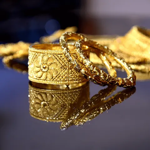 Gold bracelets at Bafna Jewellers