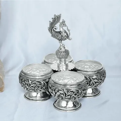 Silver articles at Bafna Jewellers